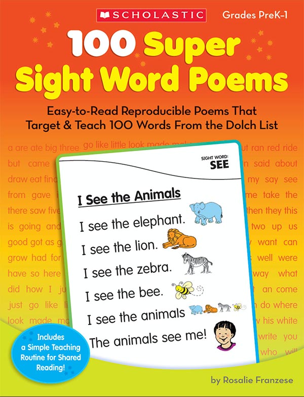 Giới thiệu bộ sách tiếng anh 100 Super Sight Word Poems